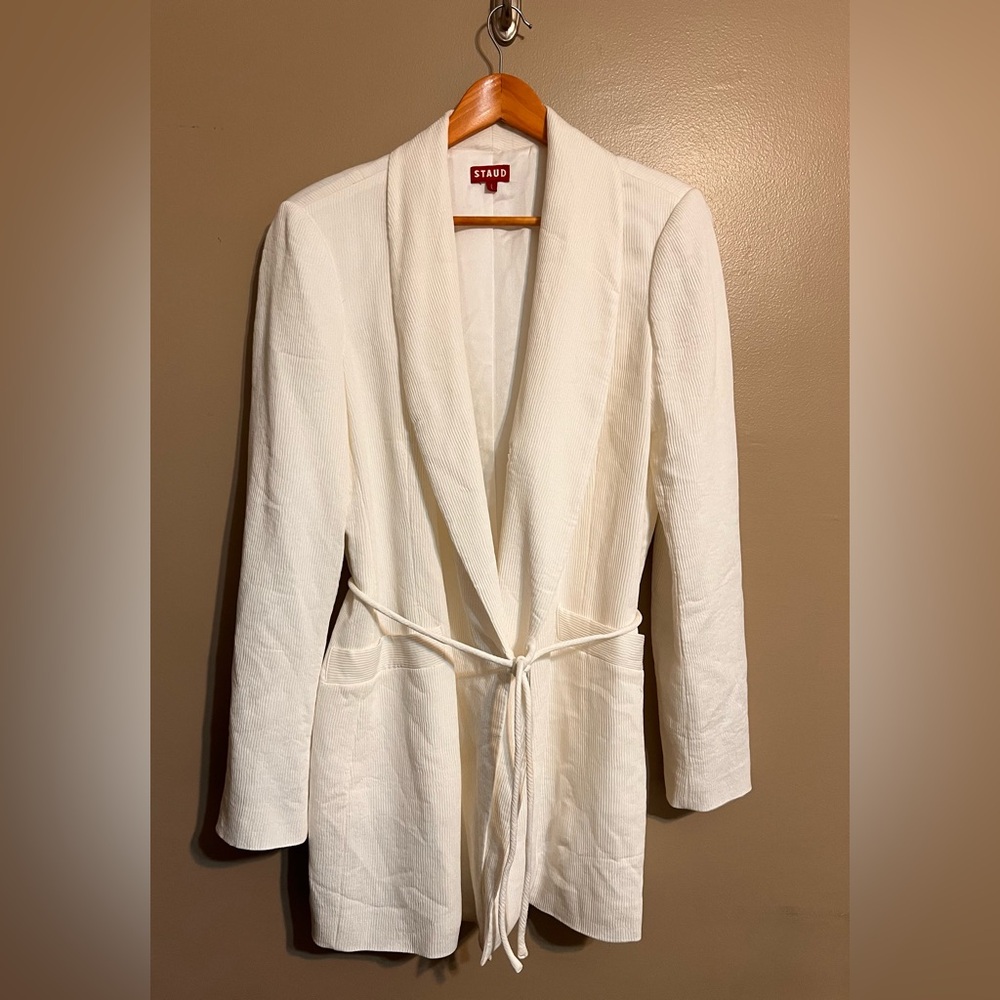 STAUD Ivory Everly Blazer Minidress Size L